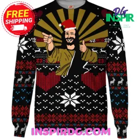 -Jesus Christmast Ugly Sweater