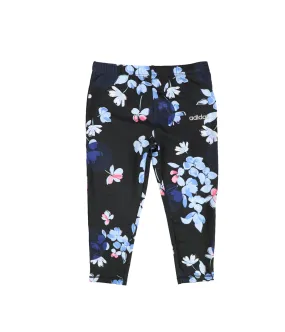 Adidas Girls Printed Compression Athletic Pants