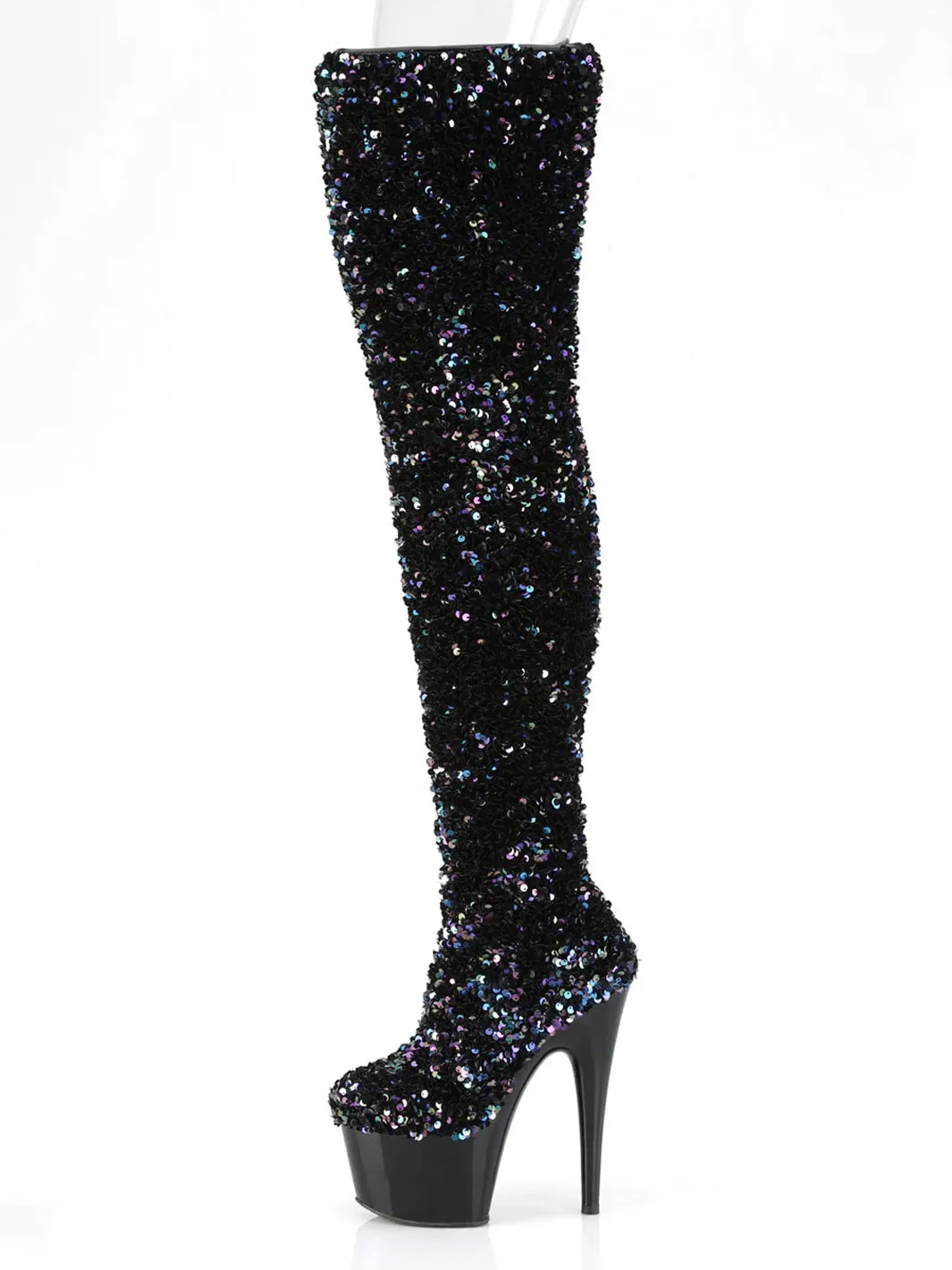 ADORE-3020 - BLACK MULTI SEQUINS  PRE ORDER 