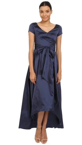 Adrianna Papell - 81917430 Ruched Taffeta High-Low Gown