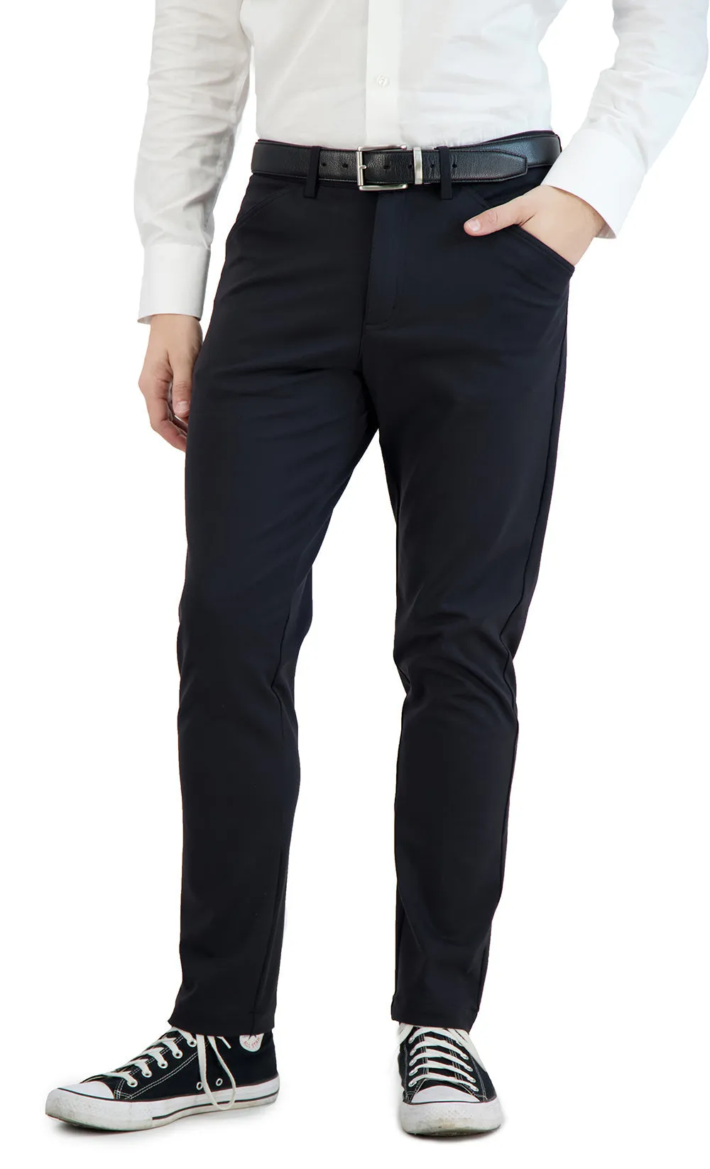 All Day, Everyday Super - Stretch Men's Pants - Business Casual - Black - Performance Collection