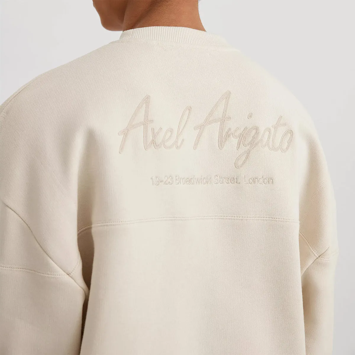 Axel Arigato - Court Sweatshirt in Pale Beige