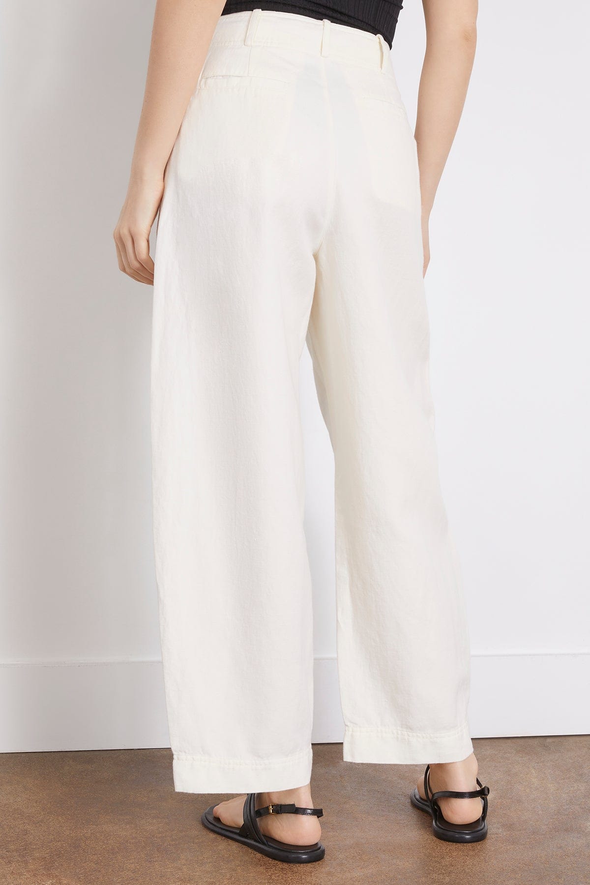 Bari Crop Trouser in Cream