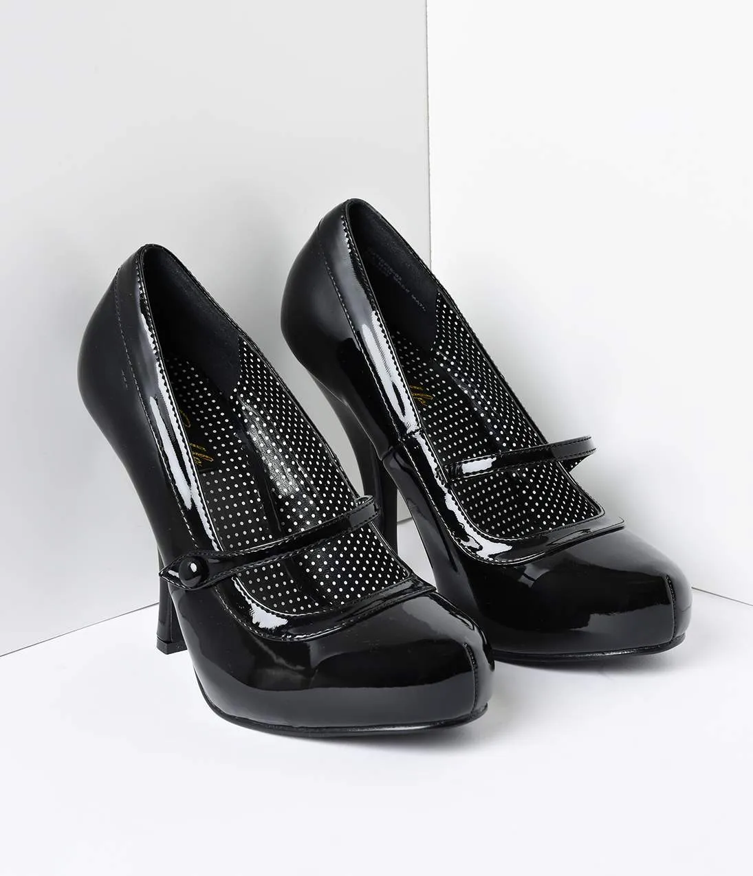 Black Patent Leather Cutie Pie Pumps