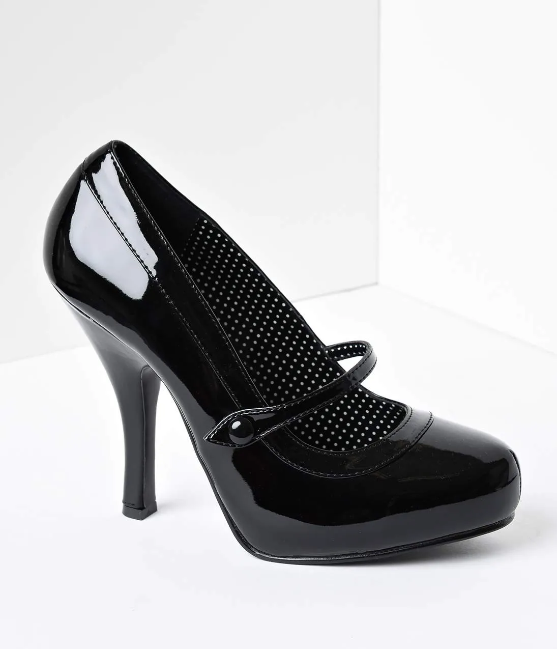 Black Patent Leather Cutie Pie Pumps