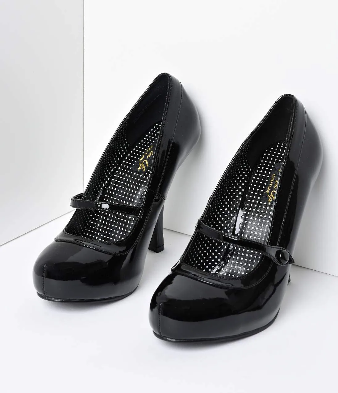 Black Patent Leather Cutie Pie Pumps