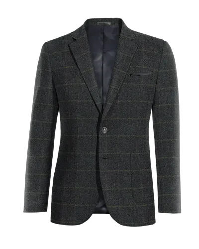  Blazer azul de tweed a cuadros edición limitada