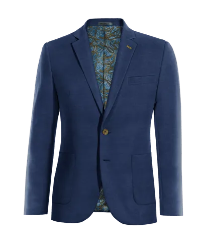  Blazer azul marino de lino edición limitada