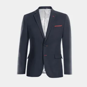  Blazer azul marino slim fit y con pañuelo