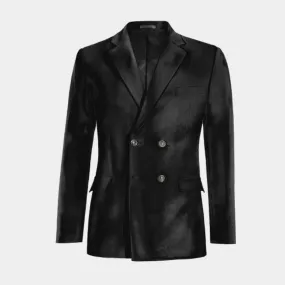  Blazer cruzada negro Ónix de terciopelo esencial