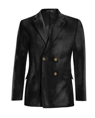  Blazer cruzada negro Ónix de terciopelo esencial