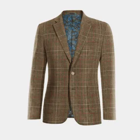  Blazer marrón de tweed príncipe de gales edición limitada