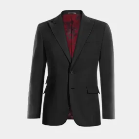  Blazer negro Ónix solapa en pico slim fit