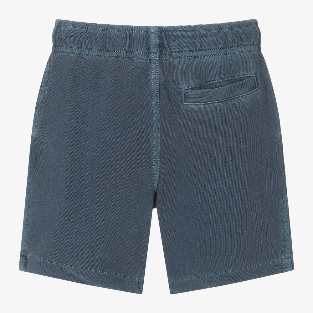 Boys Blue Cotton Jersey Shorts