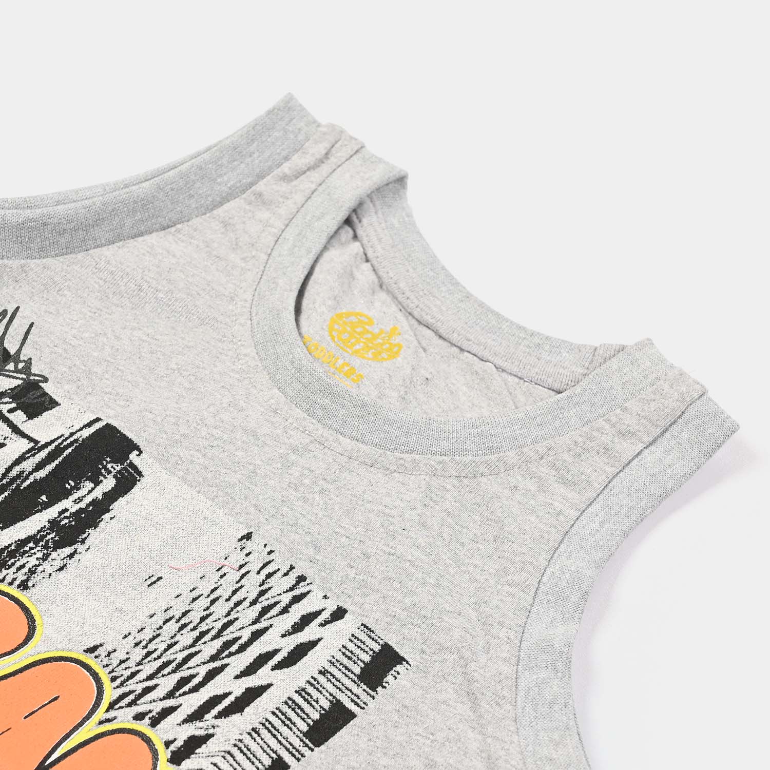 Boys Cotton Jersey Sando Urban City-H.grey