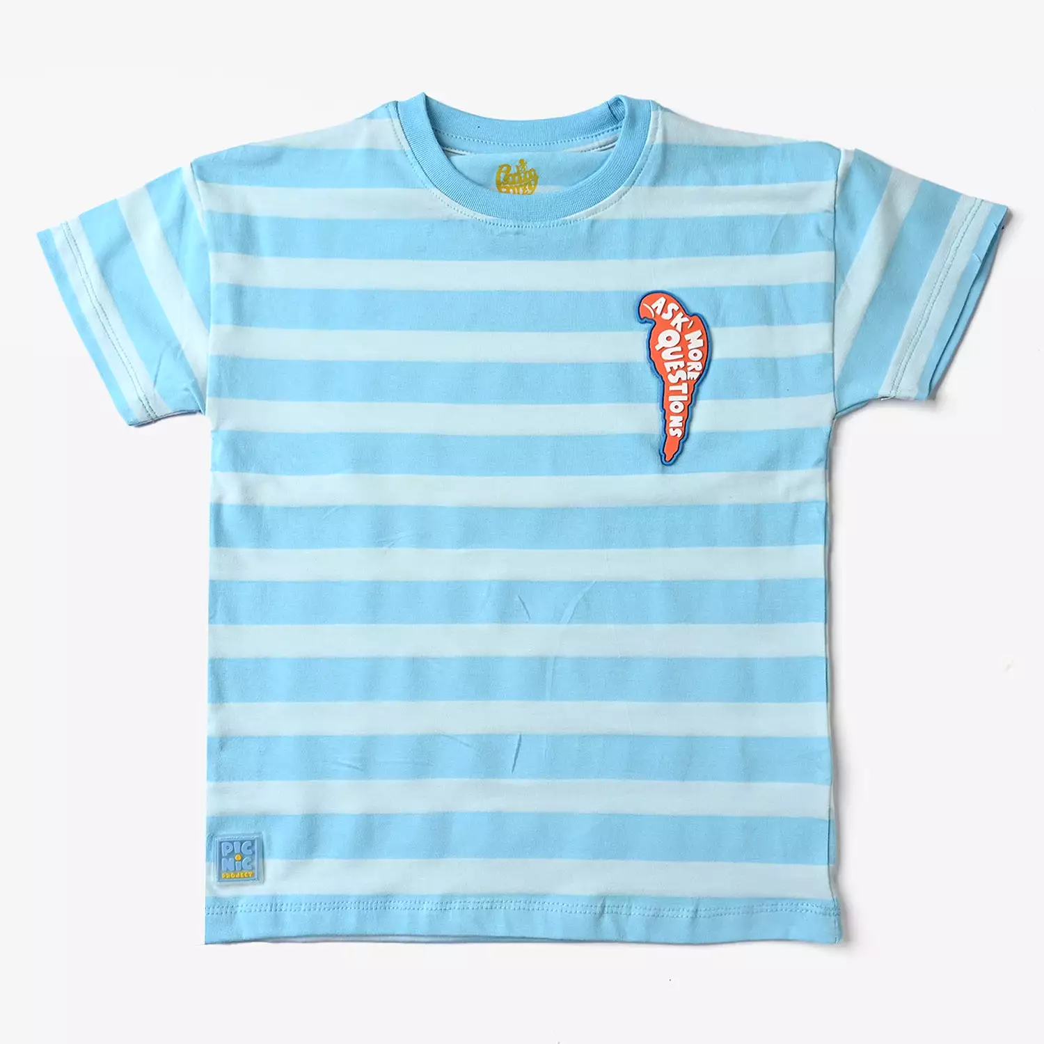 Boys Cotton Jersey T-Shirt H/S Ask More Question-T.Breeze