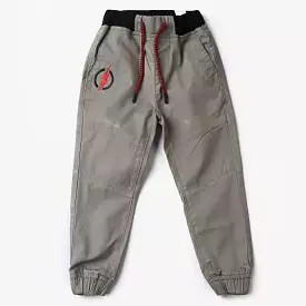 Boys Cotton Twill Pant Flash-Steel Grey