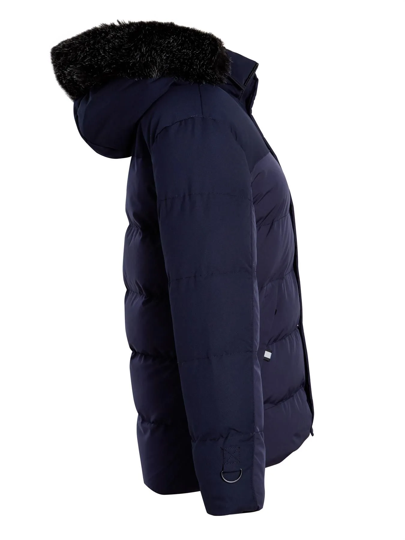 Boys Faux Fur Parka Coat, Fleece Lined, Navy, Grey, Ages 3 to 14 Years