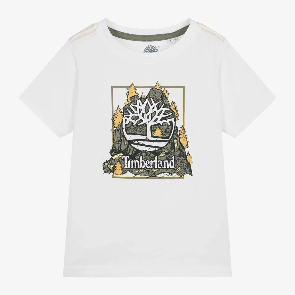 Boys White Organic Cotton T-Shirt