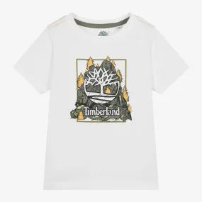 Boys White Organic Cotton T-Shirt