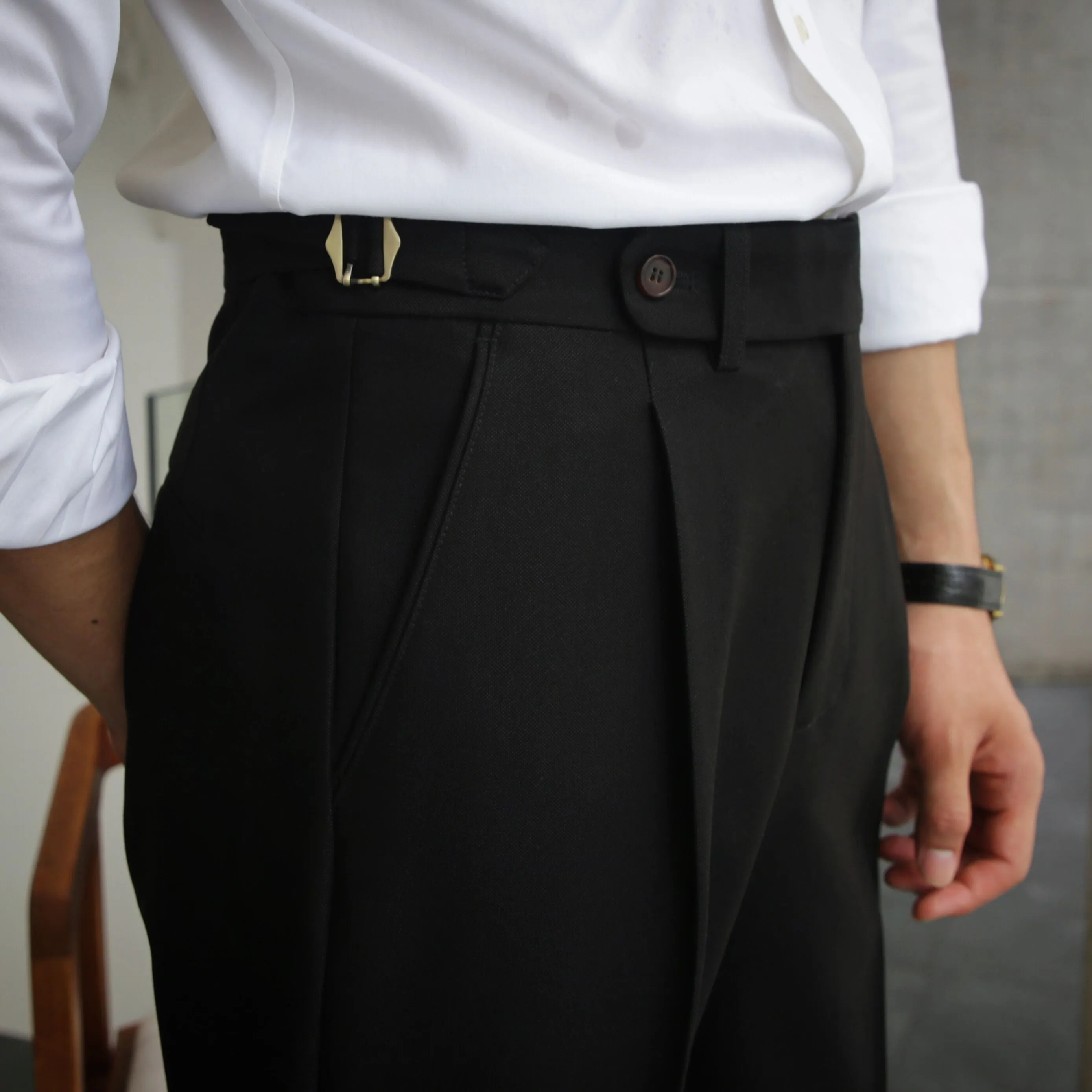 Business Casual Texture All-match Straight-leg Pants For Men