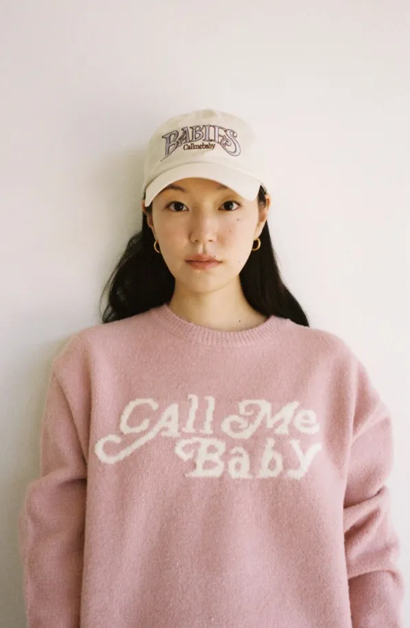 Call Me Baby  |Casual Style Unisex Street Style Logo V-neck & Crew neck