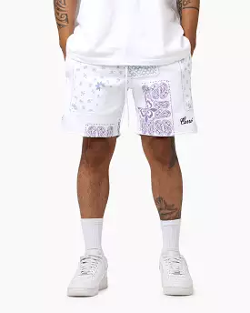 Carré Fragment Paisley Shorts White