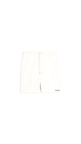 Celine Shorts In Terry Cotton - White