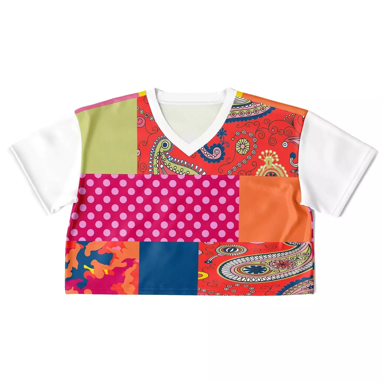 Chili Pepper Patchwork Crop Jersey