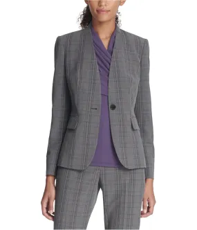 Dkny Womens Collarless One Button Blazer Jacket, TW3