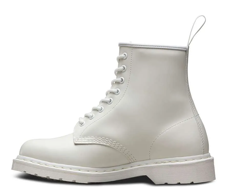 Dr. Martens Unisex 1460 Pascal Mono Lace Up Boot (White)