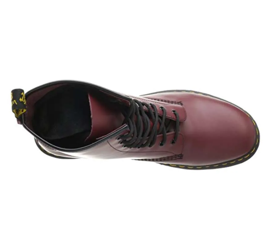 Dr. Martens Unisex 1460 Smooth Leather Lace Up Boot (Cherry Red)