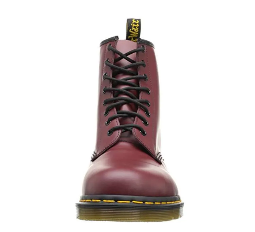 Dr. Martens Unisex 1460 Smooth Leather Lace Up Boot (Cherry Red)