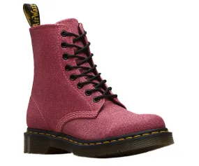 Dr. Martens Women’s 1460 Fine Glitter Lace Up Boot (Pink)