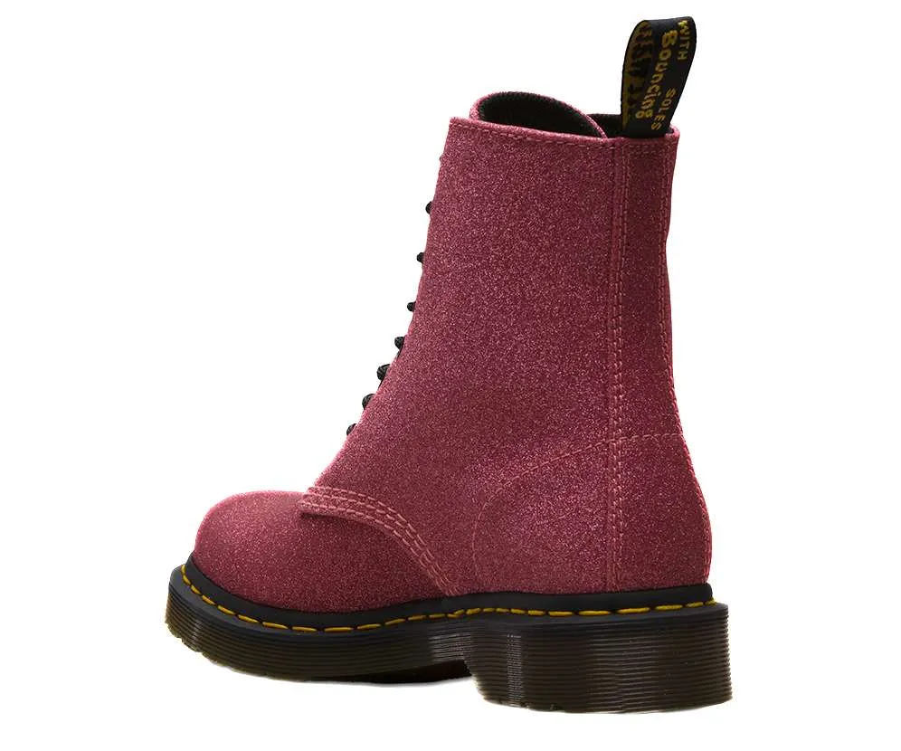 Dr. Martens Women’s 1460 Fine Glitter Lace Up Boot (Pink)