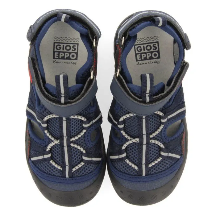 Emance boys navy blue sports sandals