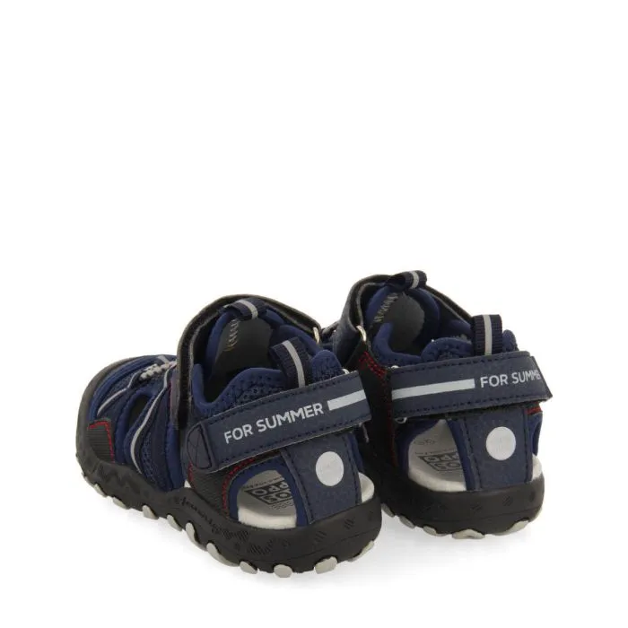 Emance boys navy blue sports sandals