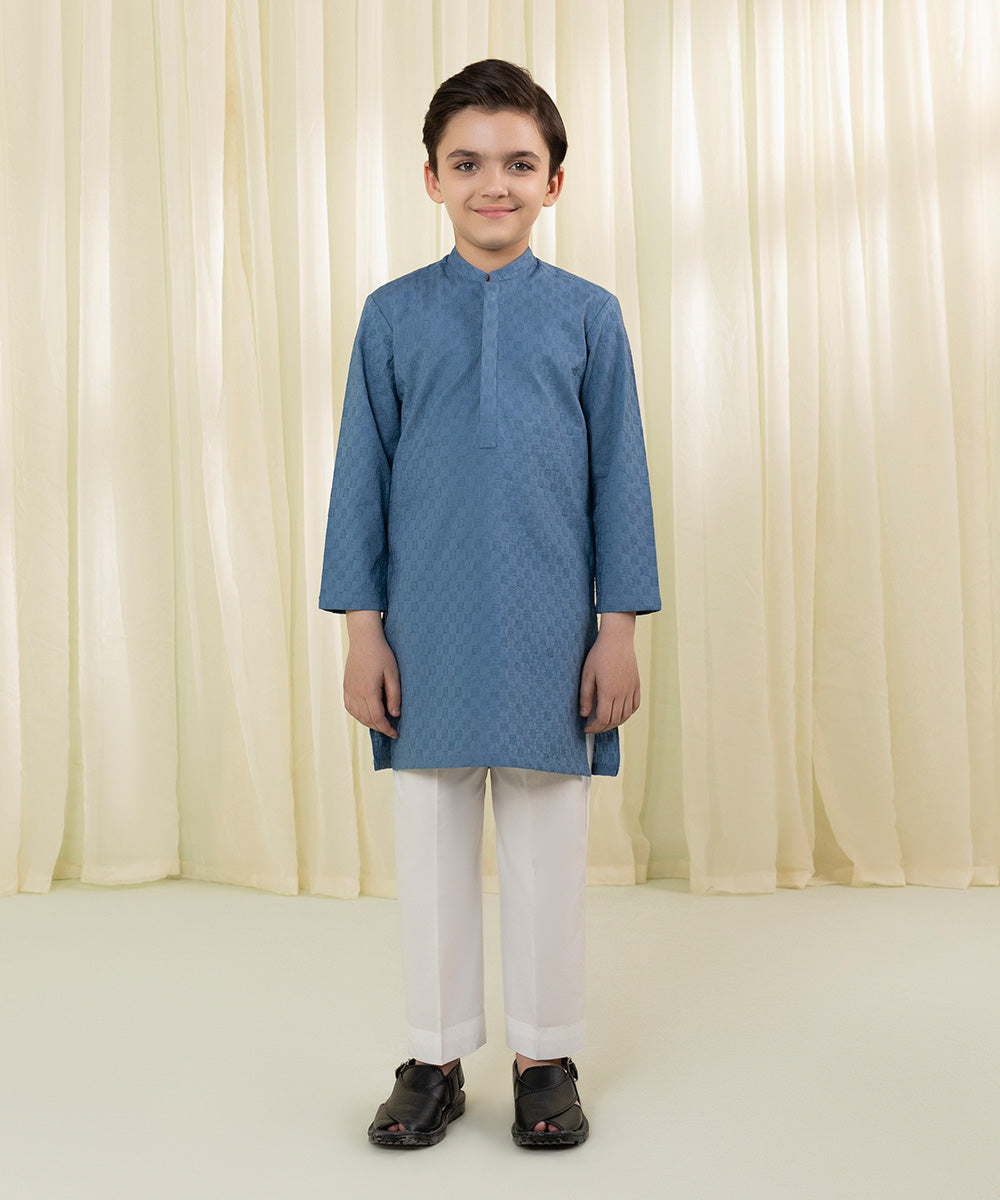 Embroidered Cotton Kurta