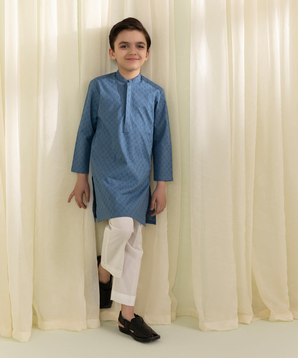 Embroidered Cotton Kurta