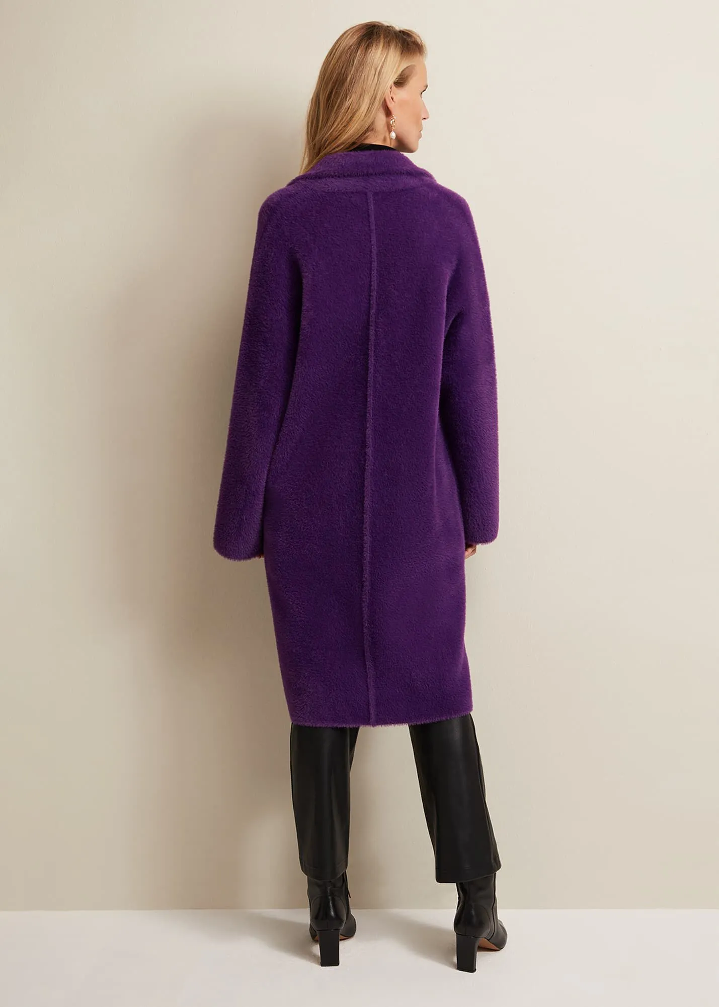 Floressa Fluffy Knitted Coat