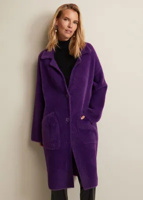 Floressa Fluffy Knitted Coat