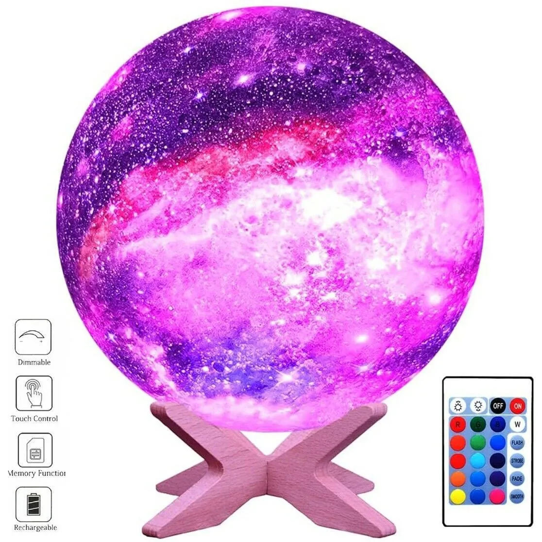 Galaxy Moonlight - Color Changing Moon Lamp