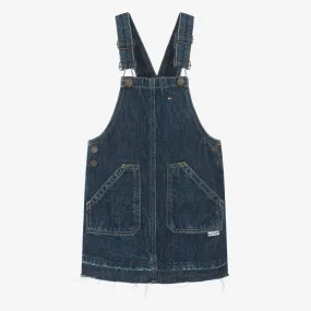 Girls Blue Denim Dungaree Dress