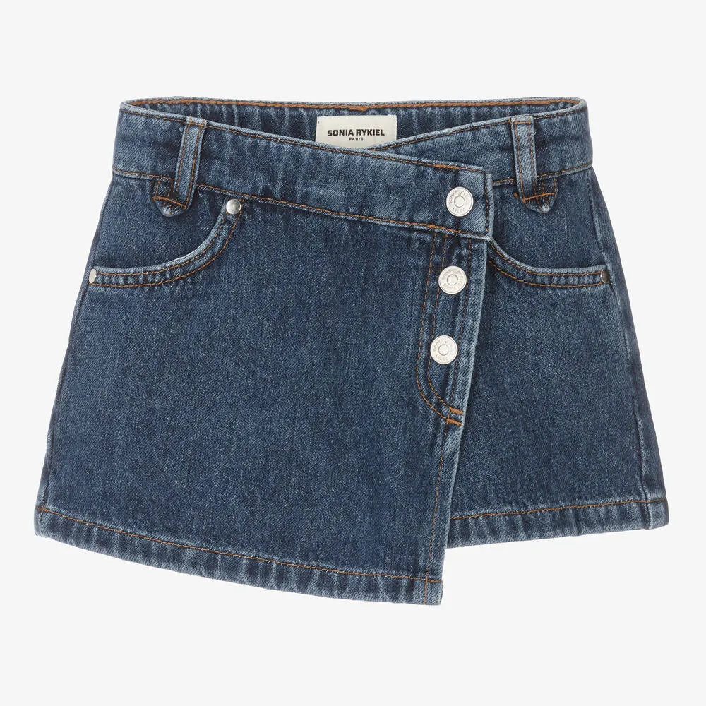 Girls Blue Denim Skort