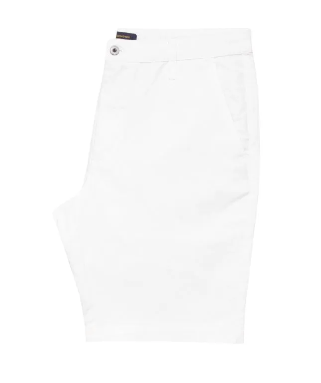 Guide London – Stretch Chino Shorts – White