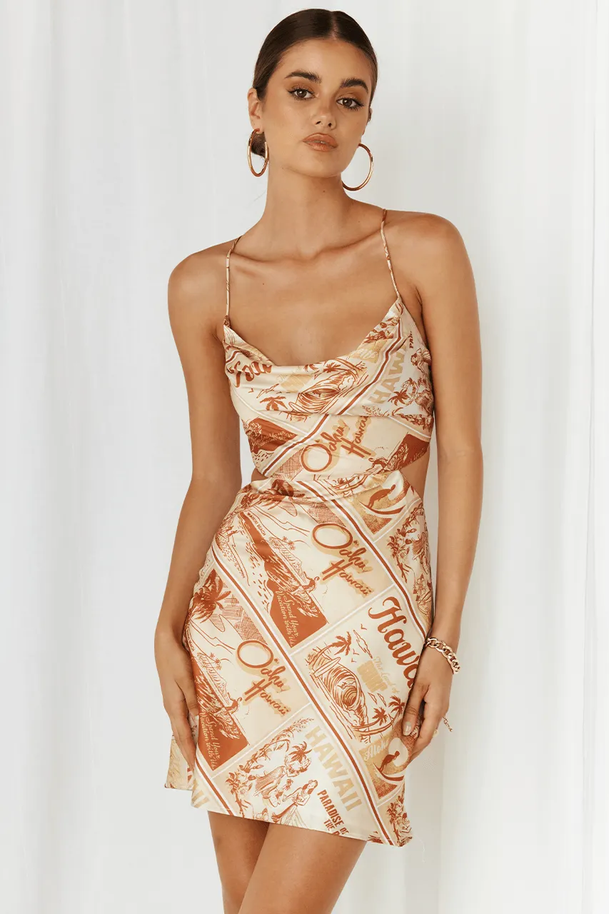 Hawaii Mini Slip Dress - Sand