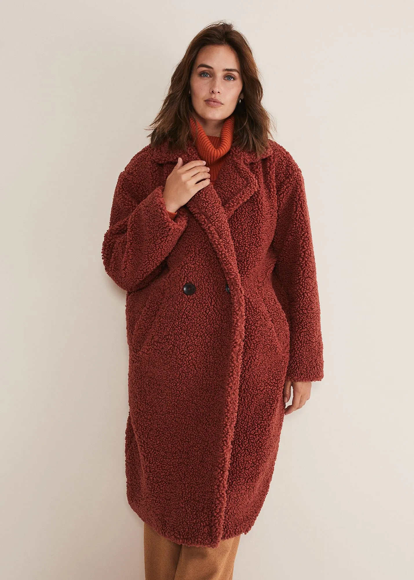 Libbie Longline Teddy Coat