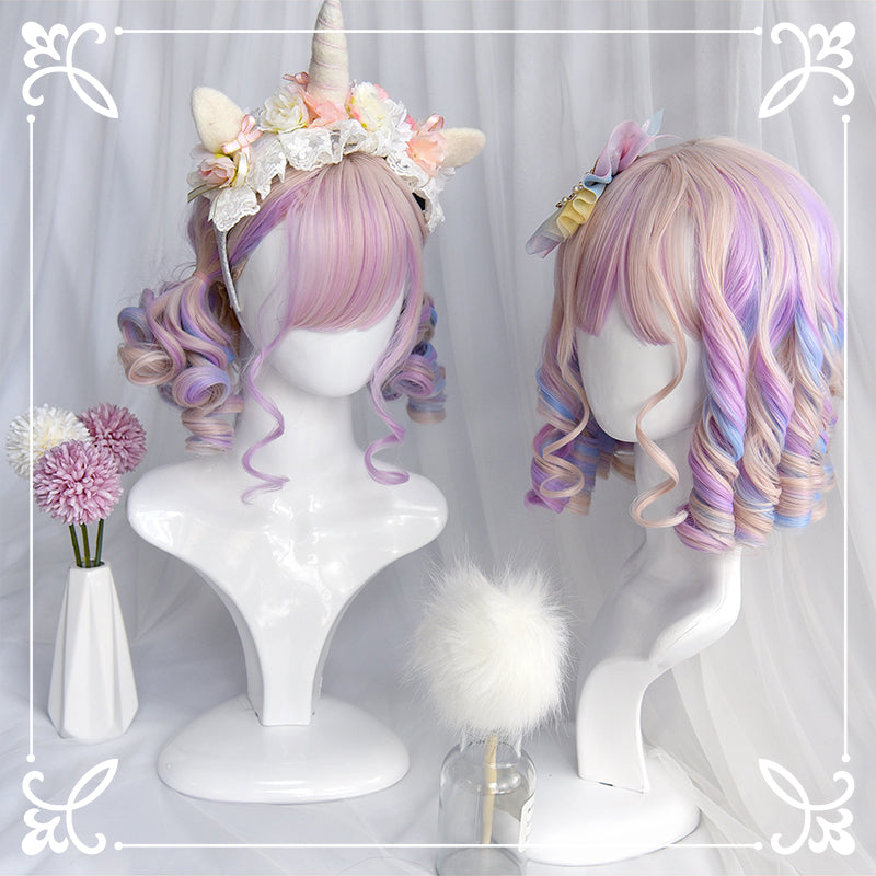 LOLITA PASTEL PINK ROMAN ROLL WIG BY31157