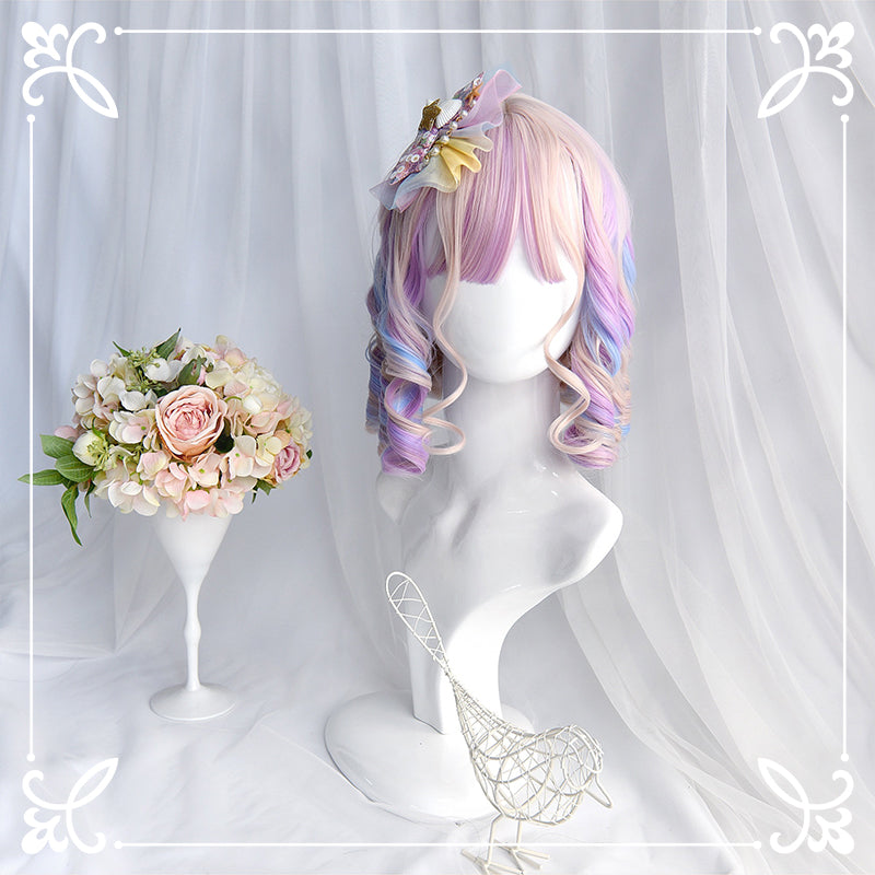 LOLITA PASTEL PINK ROMAN ROLL WIG BY31157