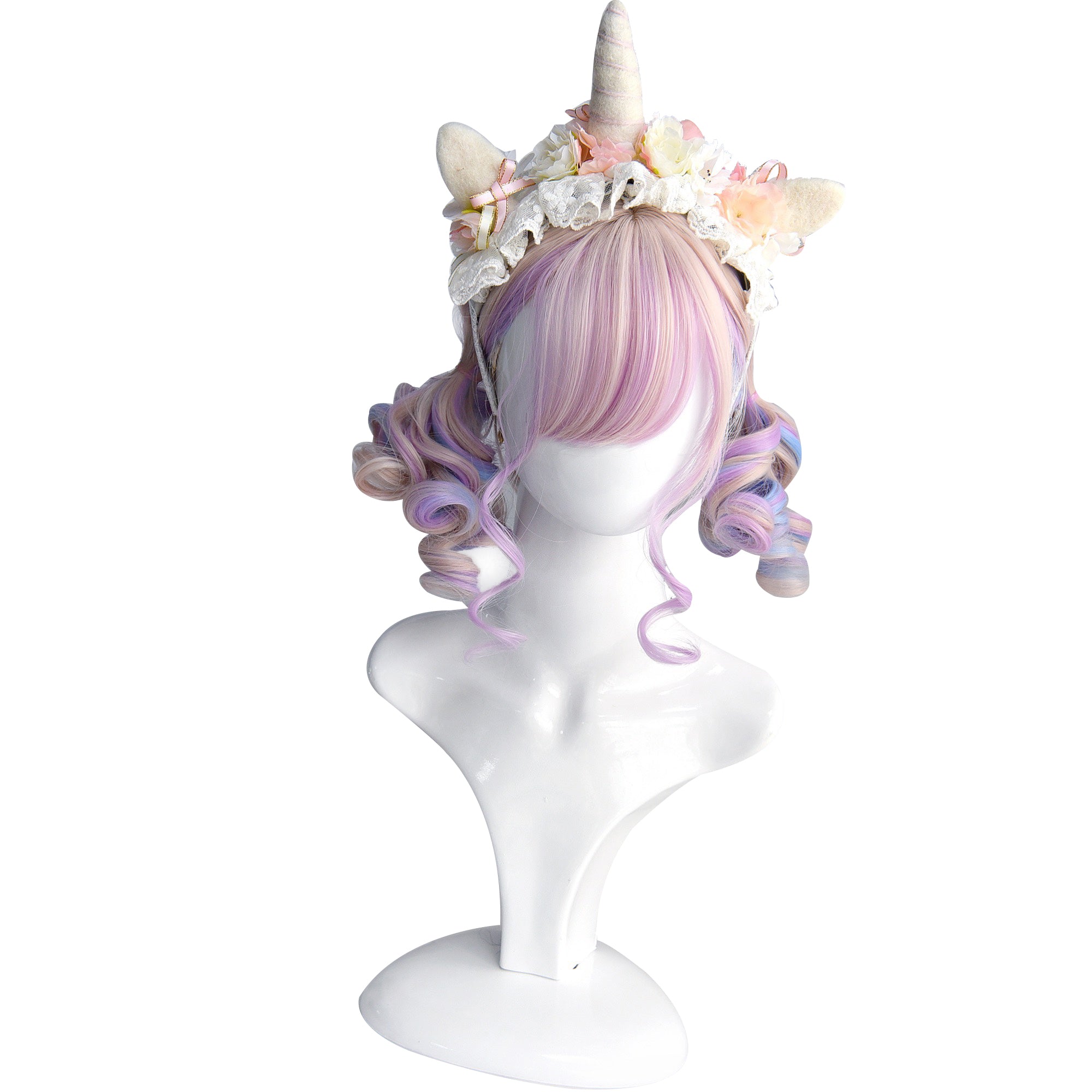 LOLITA PASTEL PINK ROMAN ROLL WIG BY31157